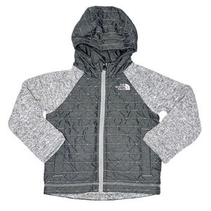 The North Face Quilted Sweater Fleece Hoodie Boys Small (7/8)